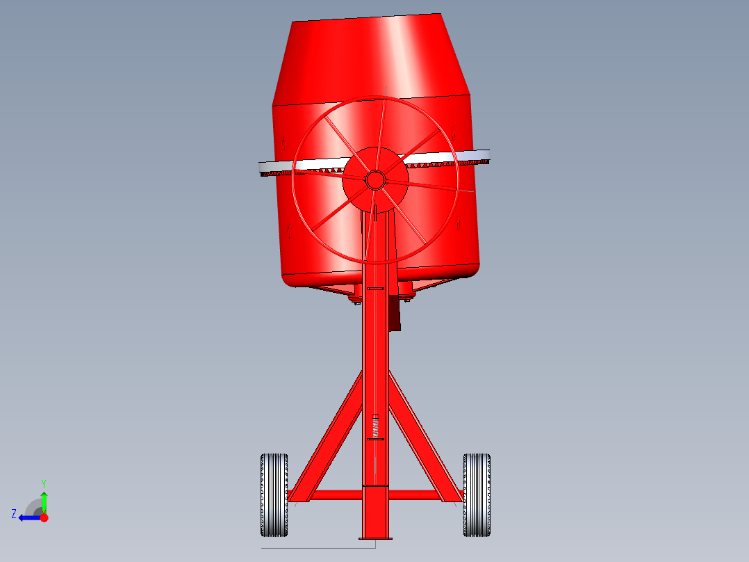 B3003520-水泥搅拌车右视图