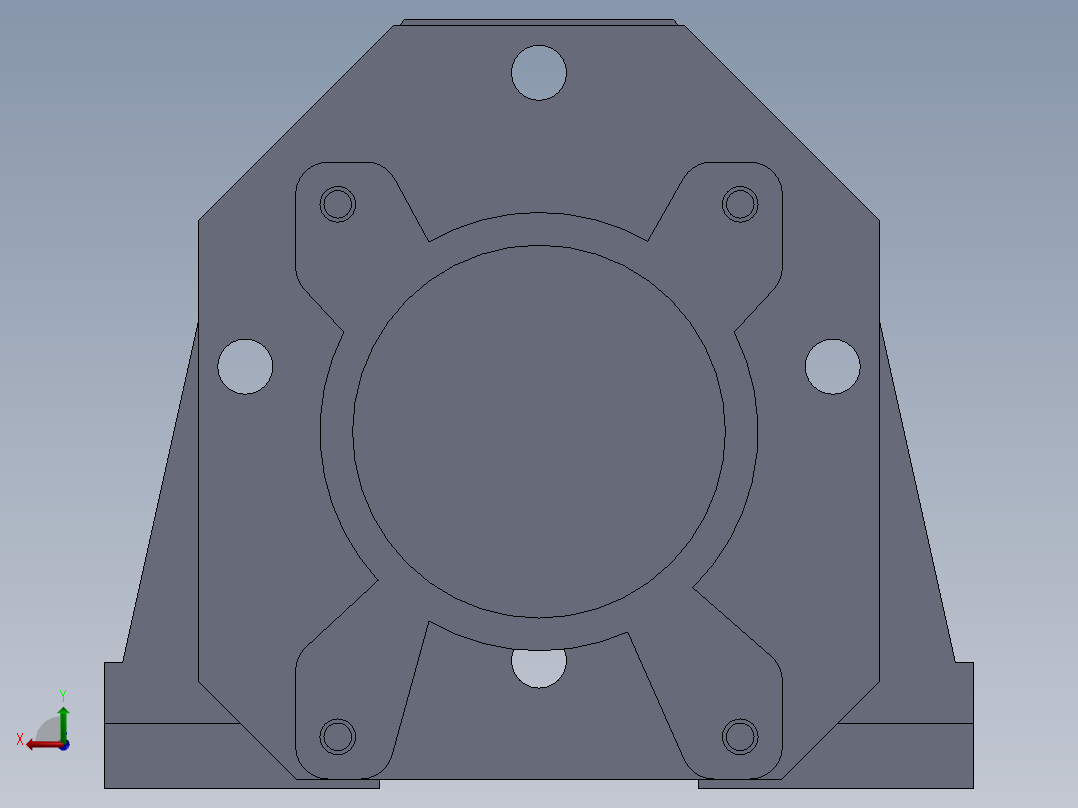 G4 型液压齿轮泵后视图
