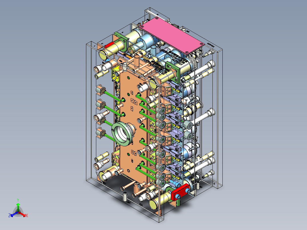 塑胶模具产品1出2（带滑块结构）