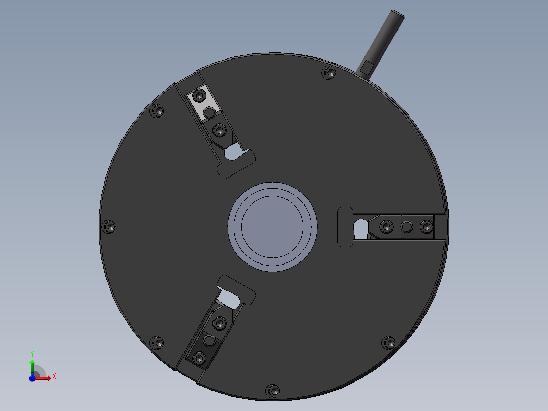 输入轴加工工艺及夹具设计前视图