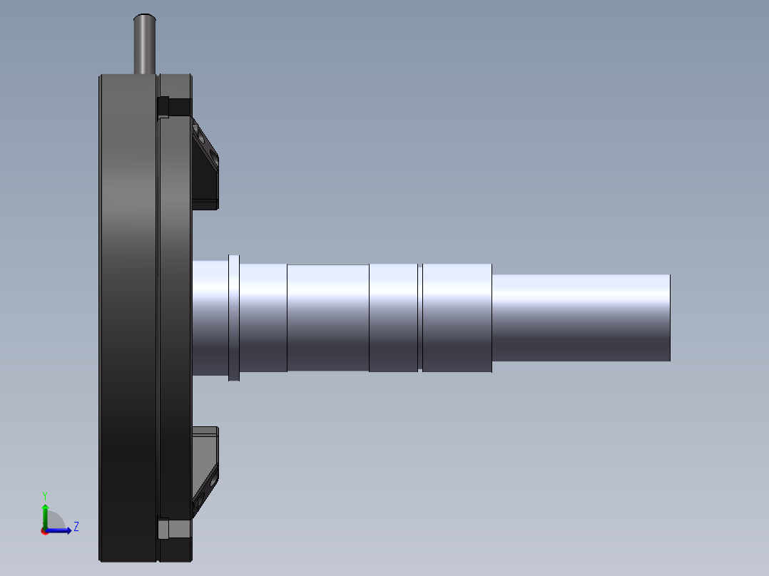 输入轴加工工艺及夹具设计左视图