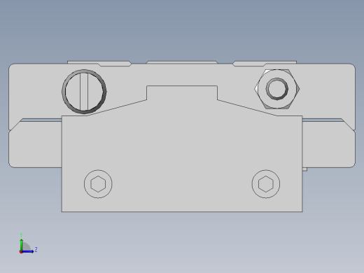 无杆气缸MY3B16-400L左视缩略图