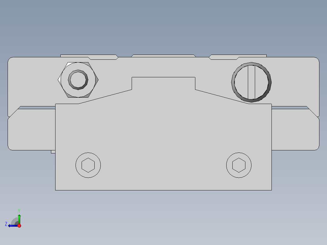 无杆气缸MY3B16-400L右视图