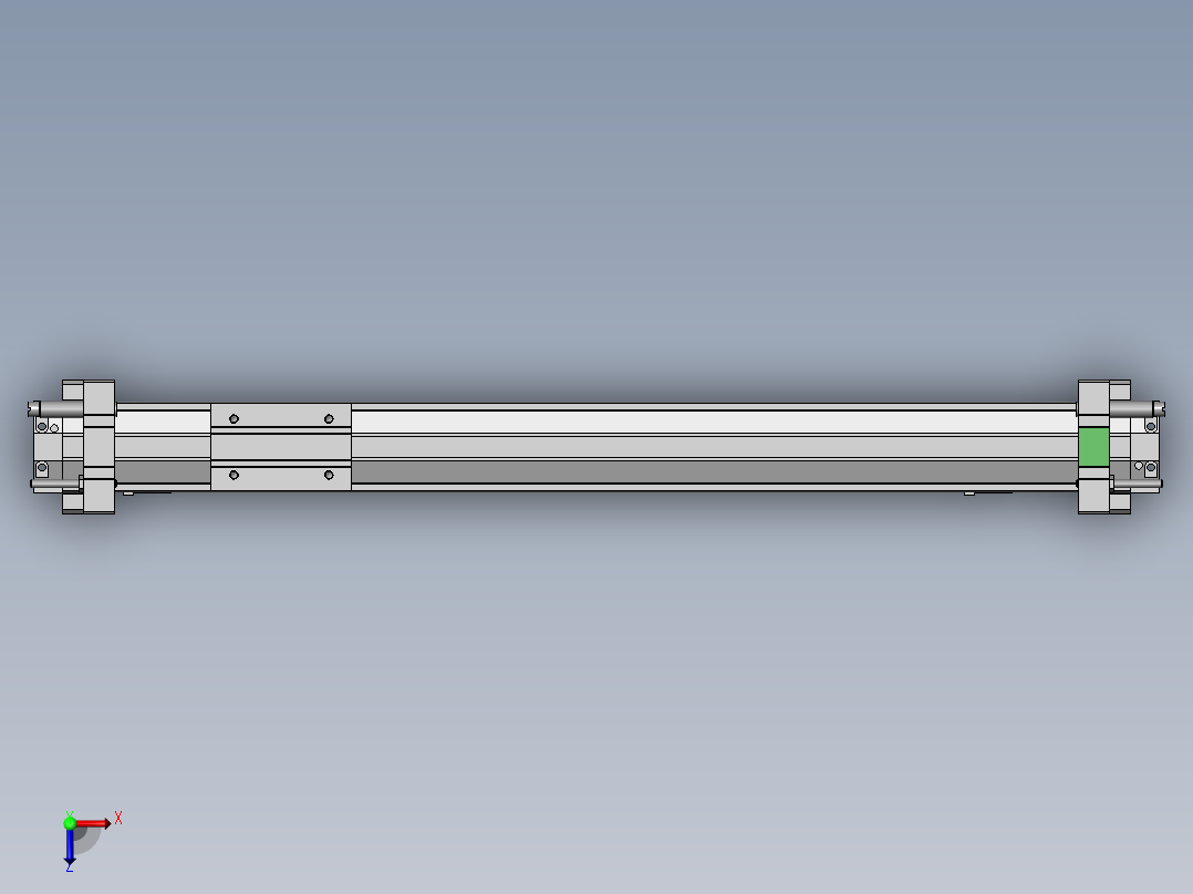 无杆气缸MY3B16-400L俯视图