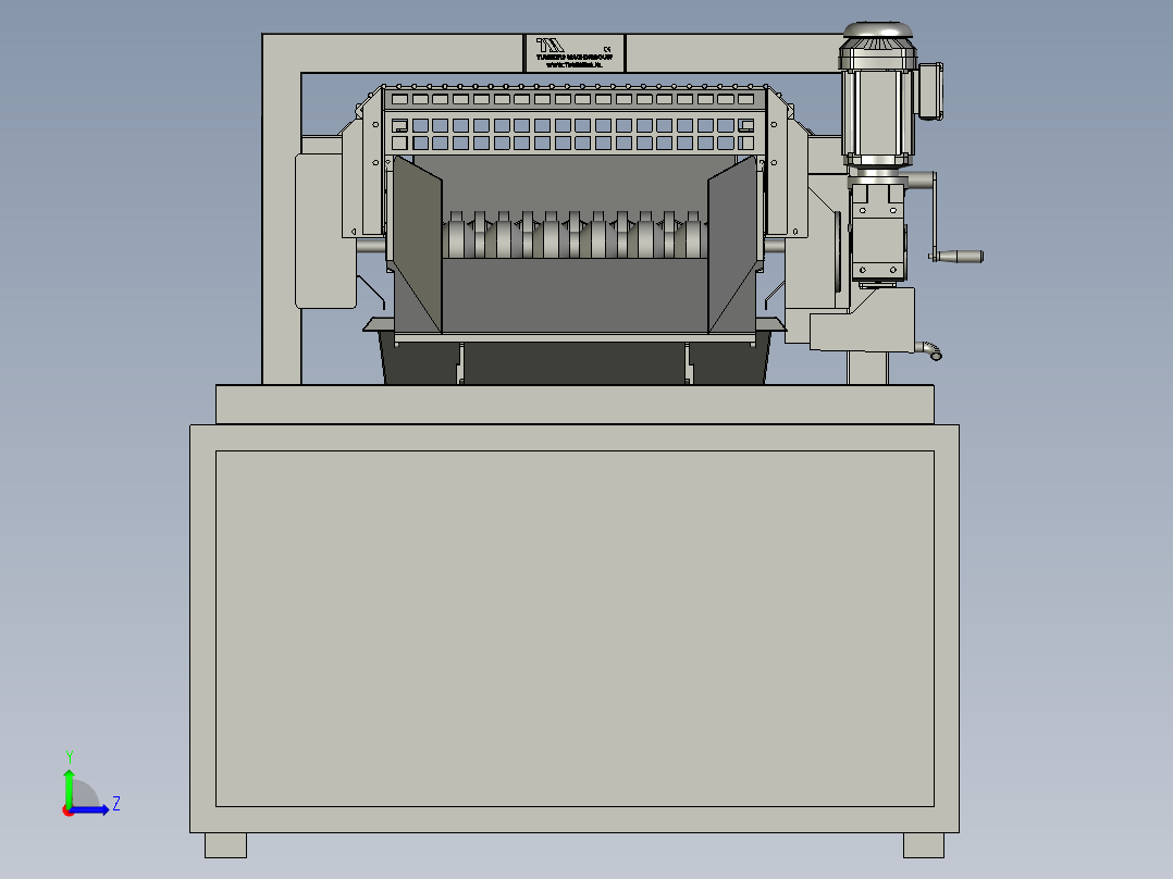 果园脐橙大小筛选设备左视图
