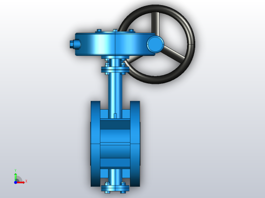 三偏心金属密封法兰连接蝶阀[80]前视缩略图
