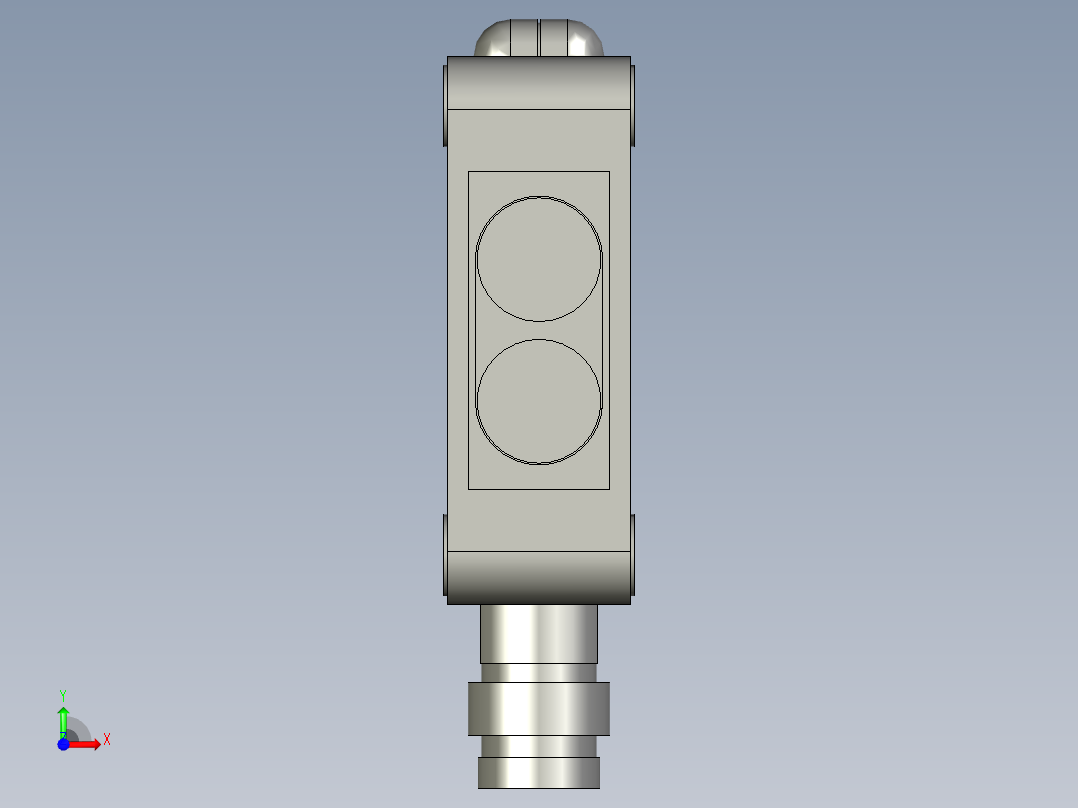 光电传感器E3Z-D62前视图