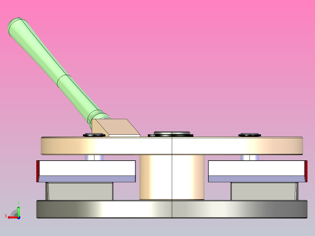 夹具-354 定心装置后视图