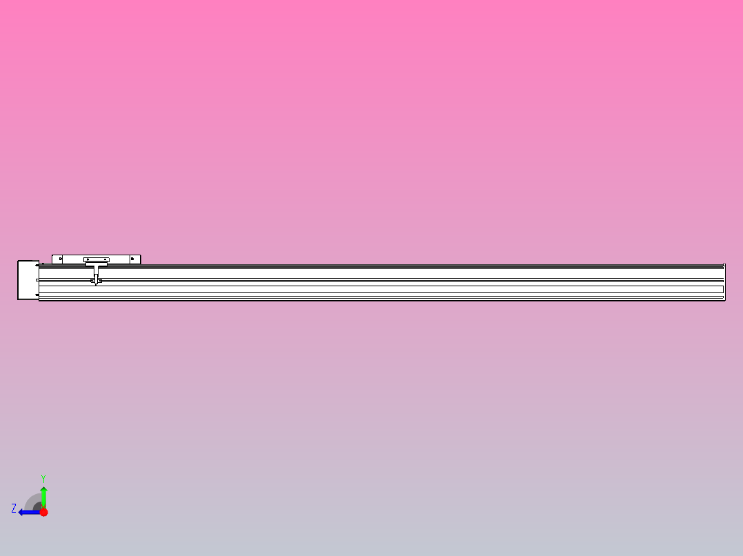 滚珠丝杠直线轴带导轨全封闭TPA-HCR-175D-2510C-L1350-ML-C-P75-N3右视图