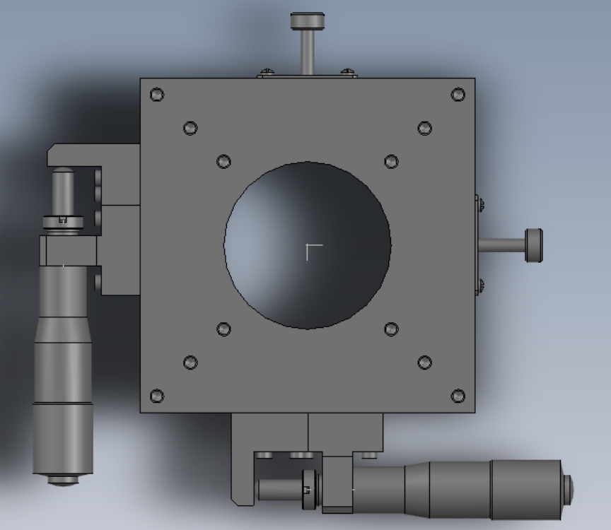 交叉滚子导轨型手动XY轴高精度滑台