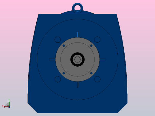 RF167_RF167ZP斜齿轮减速机RF167-14.56-M1-P132-Φ550后视缩略图