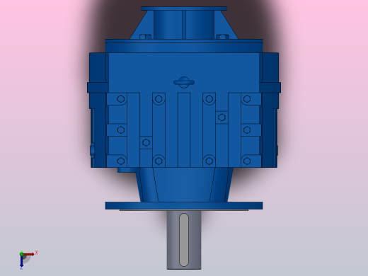 RF167_RF167ZP斜齿轮减速机RF167-14.56-M1-P132-Φ550俯视缩略图