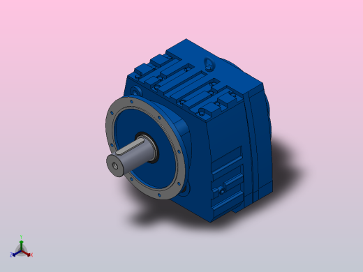 RF167_RF167ZP斜齿轮减速机RF167-14.56-M1-P132-Φ550正等轴测缩略图