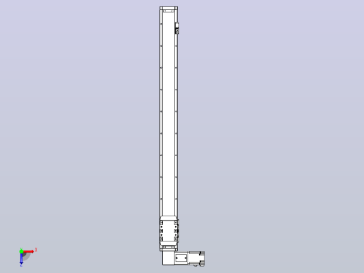 机器人皮带驱动直线轴TPA-GCB-80-P60-L900-DL-M20-N3俯视缩略图