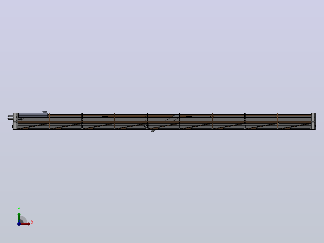 自制航模机翼结构3D图纸 Solidworks设计前视图
