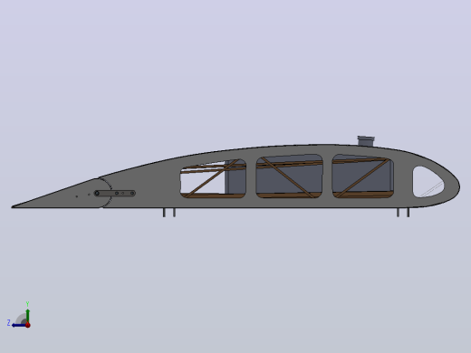 自制航模机翼结构3D图纸 Solidworks设计右视缩略图