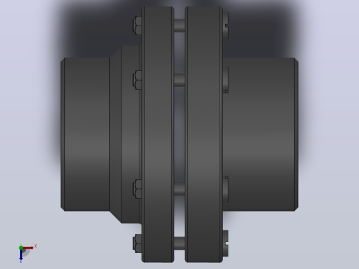 LT型弹性套柱销联轴器_LT3联轴器Z16×42／Z16×30俯视缩略图