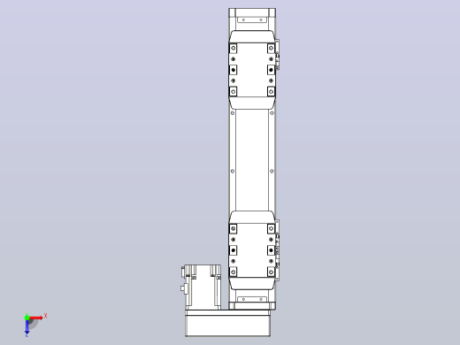 滚珠丝杠线性轴TPA-GCRS-80-1610C-L50-MR-M20-N3俯视缩略图