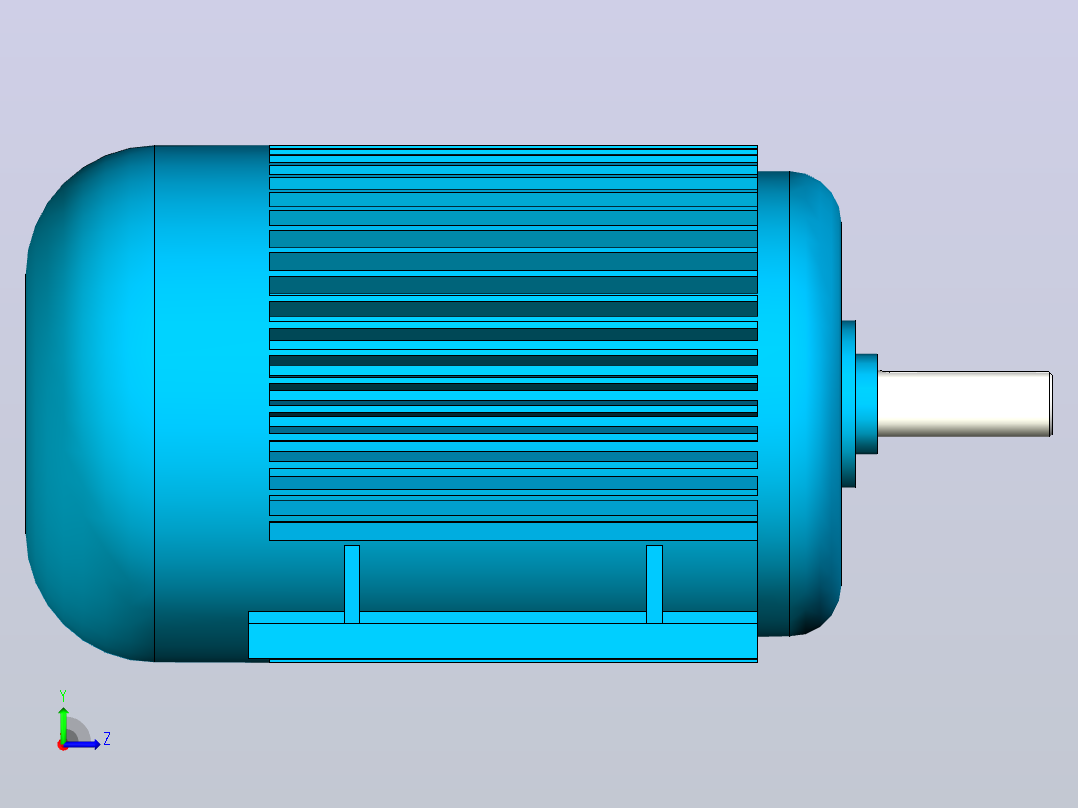 Y2-160L6-11KWB3电机左视图