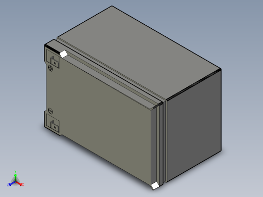 通用SLA电池12v-12Ah正等轴测缩略图