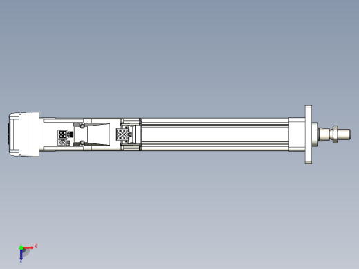轻载电动缸TPA-ESR25-1002C-L200-MR-FA-W-P10-C3俯视缩略图
