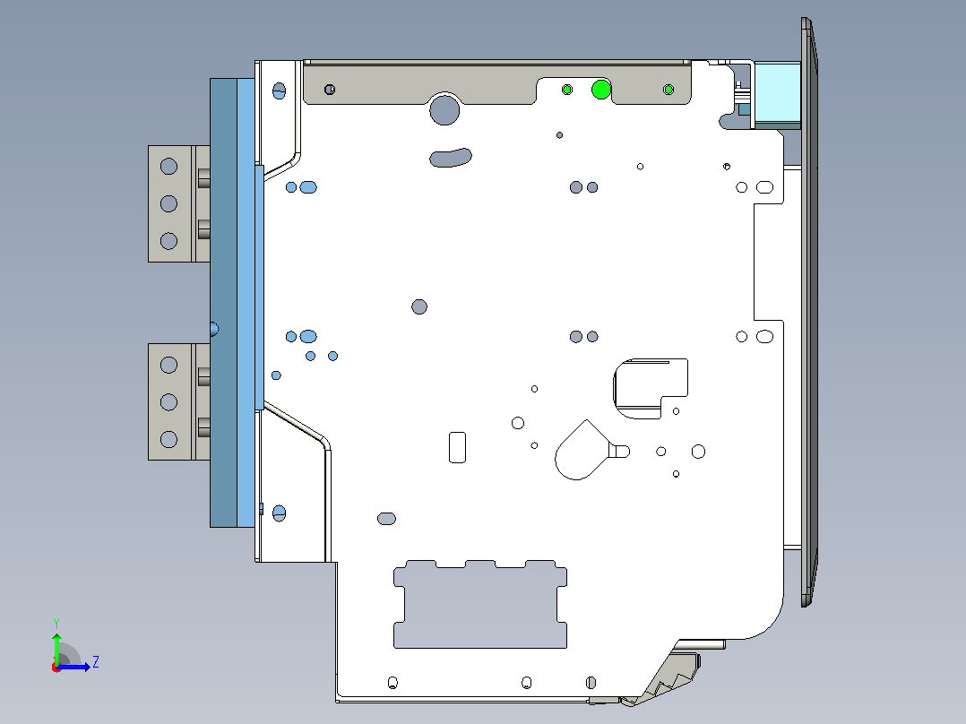 NA8-4000 1600A-2500A 4P 抽屉式-垂直接线+门框202409左视图