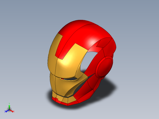 Iron Man面具正等轴测缩略图