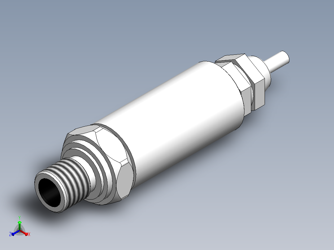FST800-217压力温度一体化变送器[FST800-217(直接引线)]正等轴测图