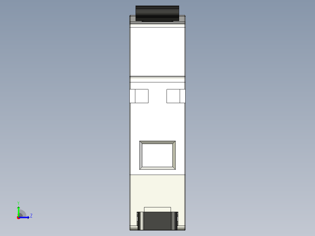 单极断路器BH D-1P三菱电机左视图