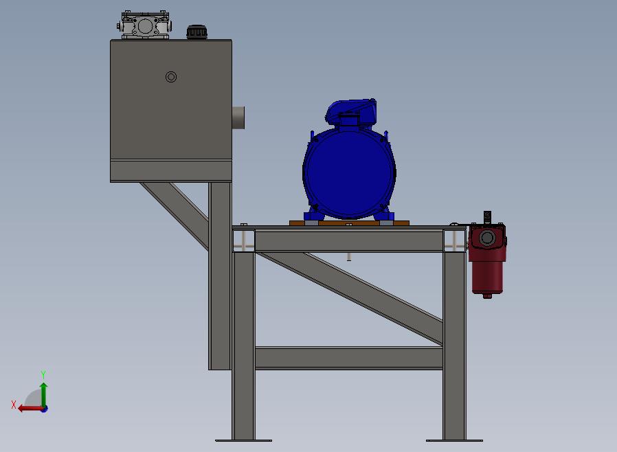 A30-小型液压试验台后视图