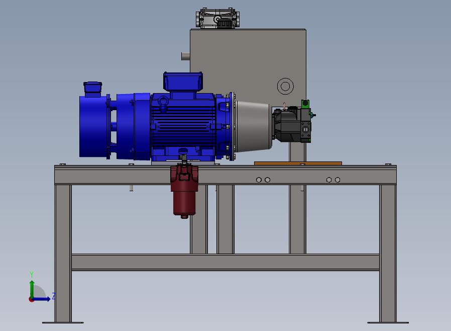 A30-小型液压试验台左视图