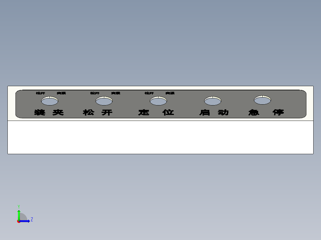 激光焊接气动工装夹具(UG)左视图