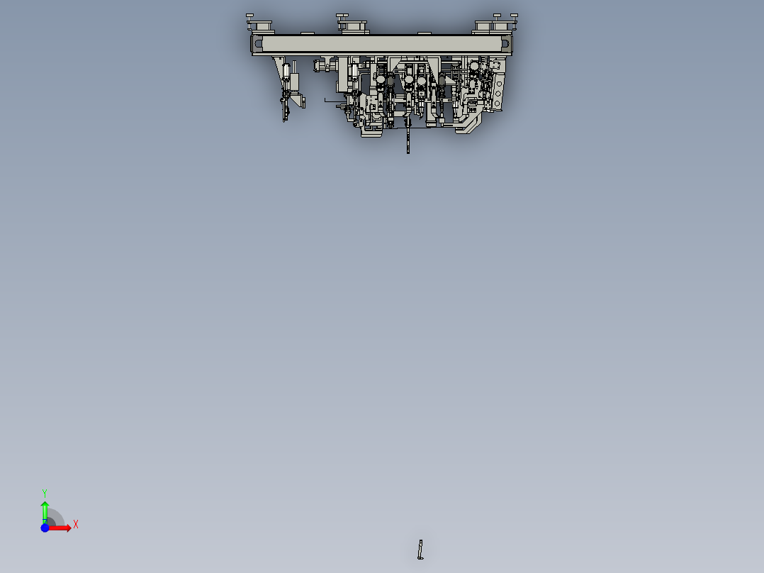 卡车驾驶室车门焊接夹具（汽车焊装夹具设计）前视图