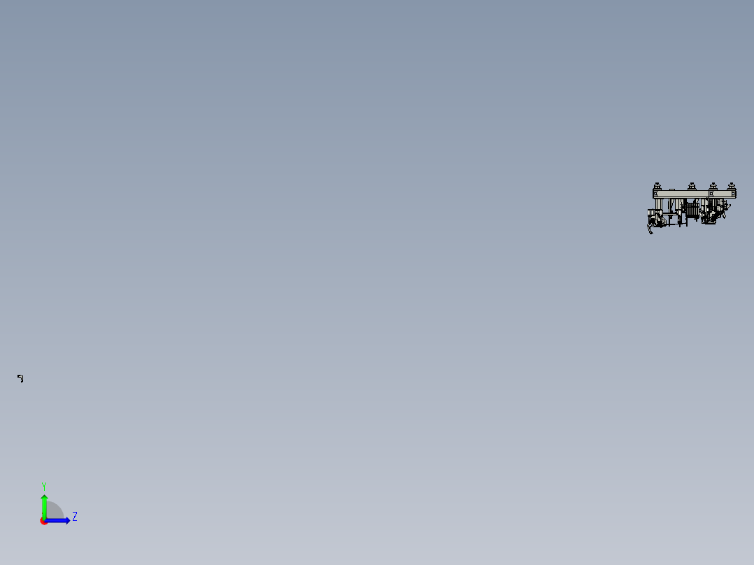 卡车驾驶室车门焊接夹具（汽车焊装夹具设计）左视图