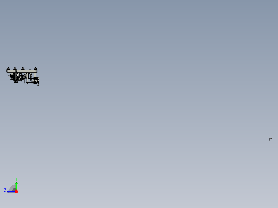 卡车驾驶室车门焊接夹具（汽车焊装夹具设计）右视图