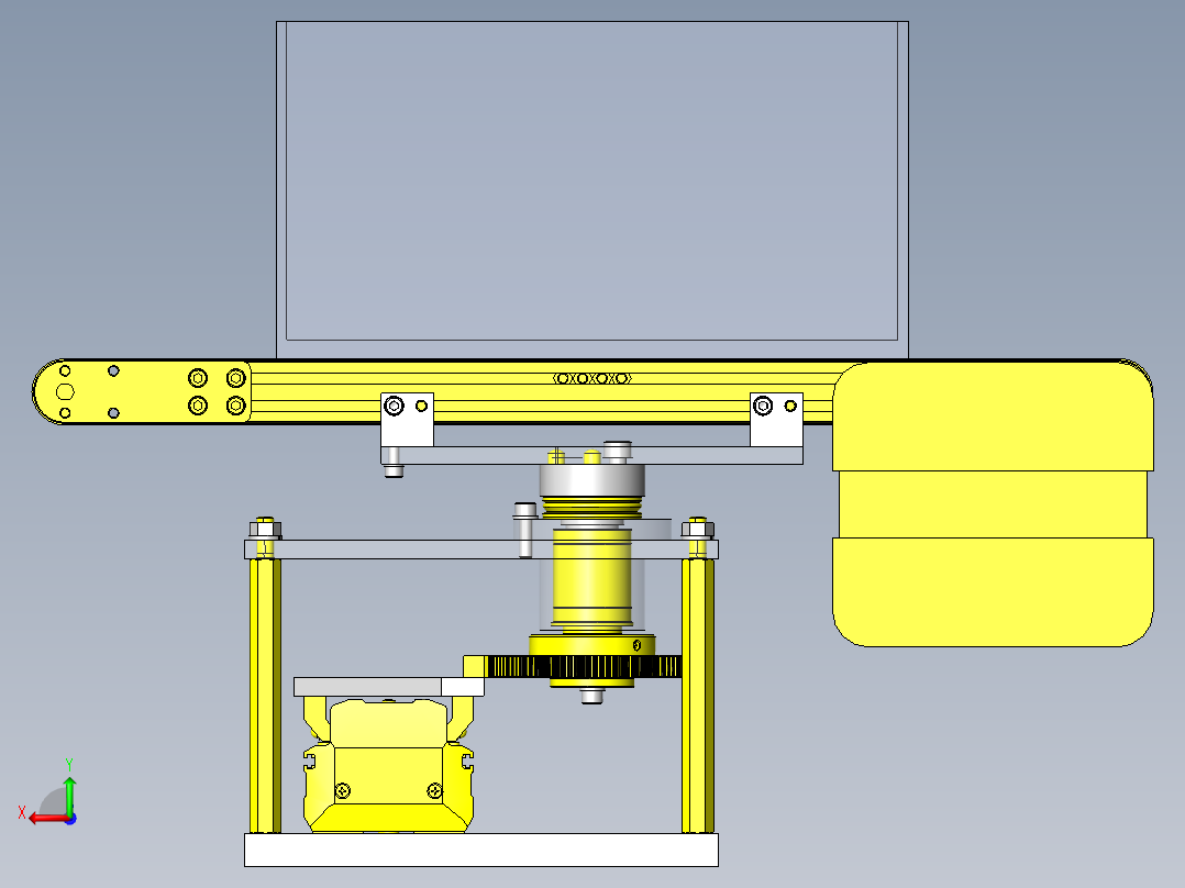 传送线分类装置后视图