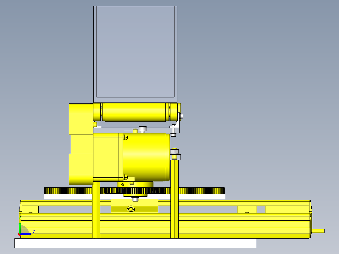传送线分类装置左视图