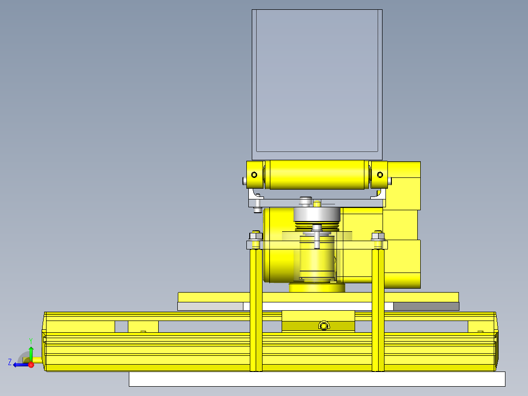 传送线分类装置右视图