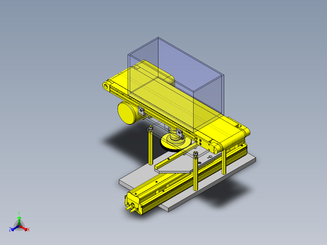 传送线分类装置正等轴测图