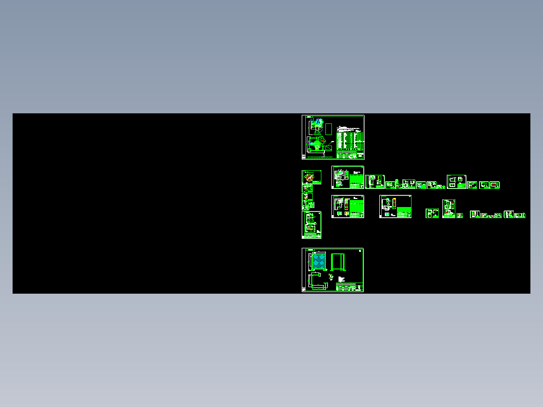 乒乓球拍手柄加工设备 全套36张CAD