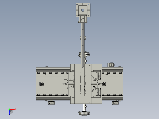 主减速器螺母拧紧机3D模型俯视缩略图