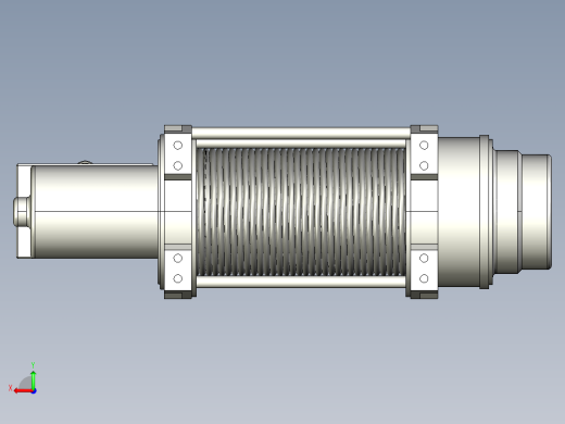 AUTOCAD工业用绞车设计后视缩略图