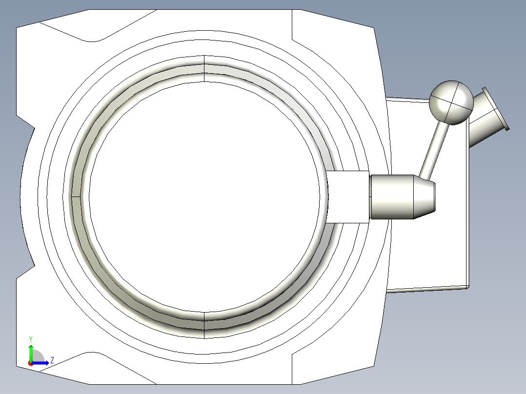AUTOCAD工业用绞车设计左视图