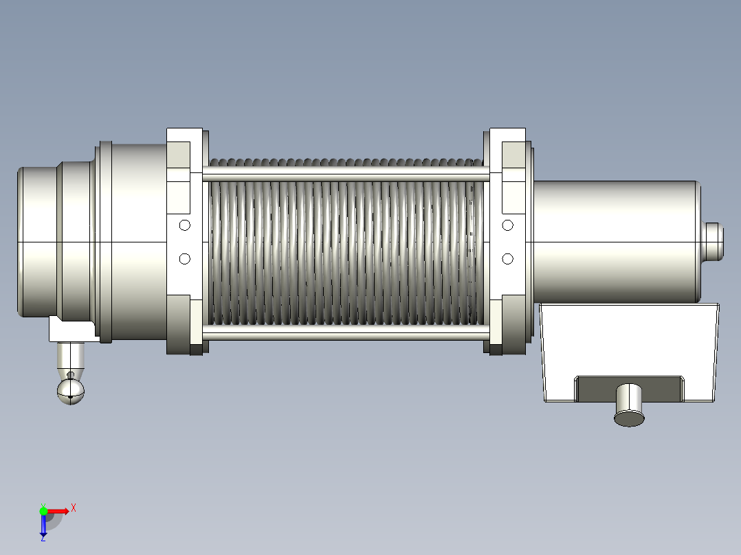 AUTOCAD工业用绞车设计俯视图