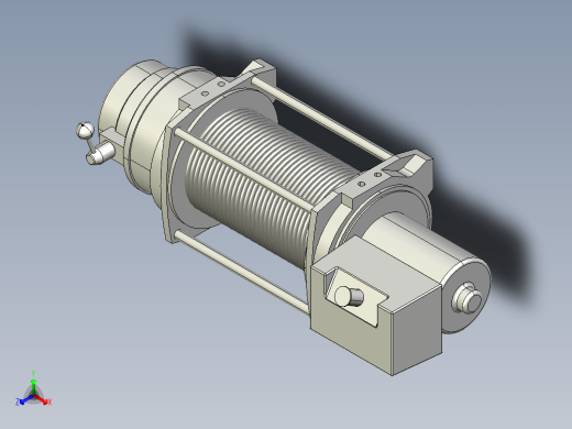 AUTOCAD工业用绞车设计正等轴测缩略图
