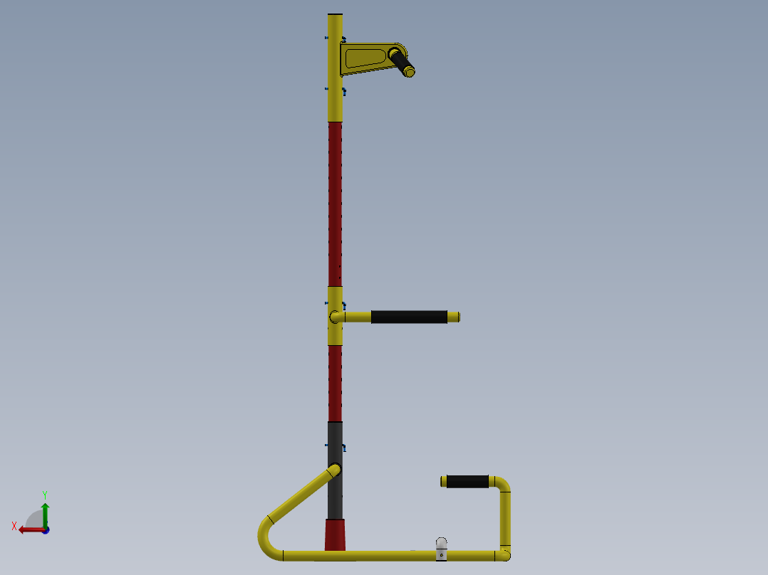 便携式健身设备SW2013后视图