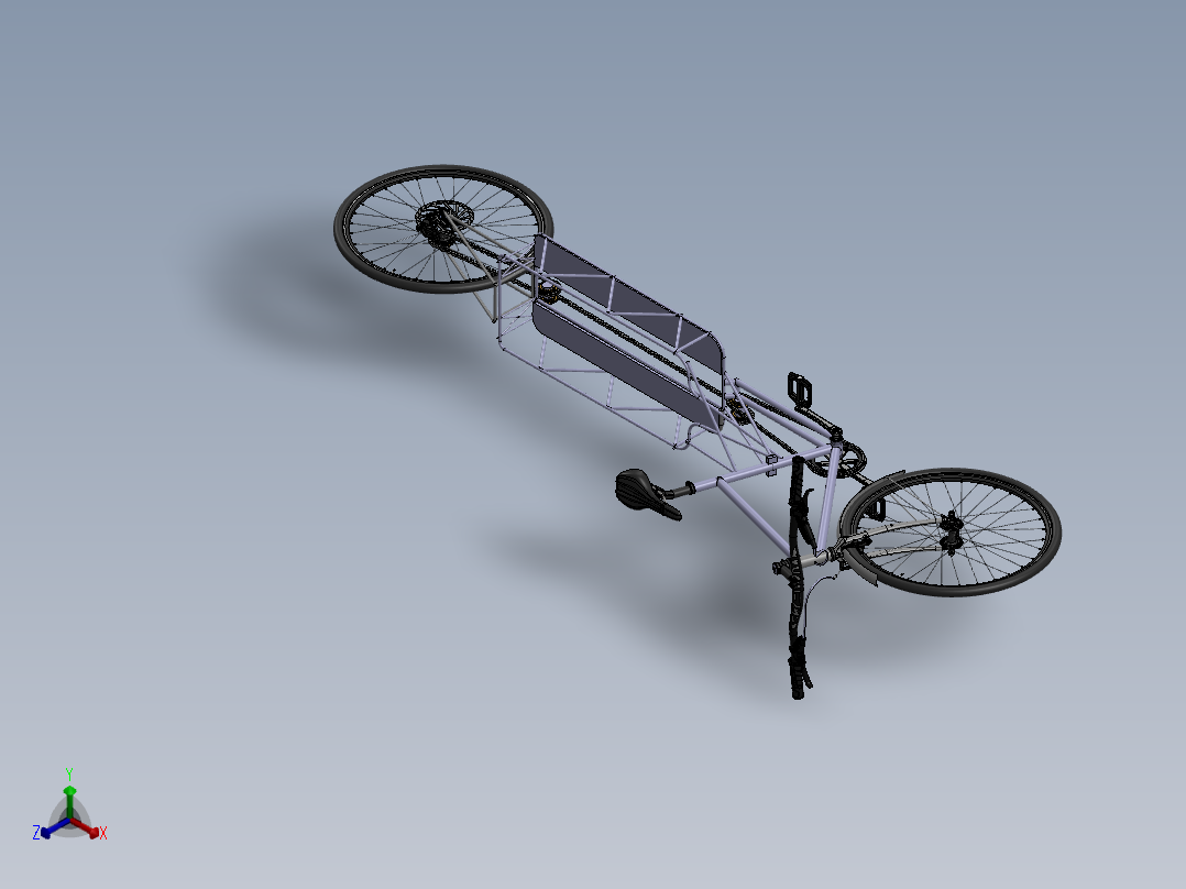 能储量的自行车3D数模图纸 STEP格式正等轴测图