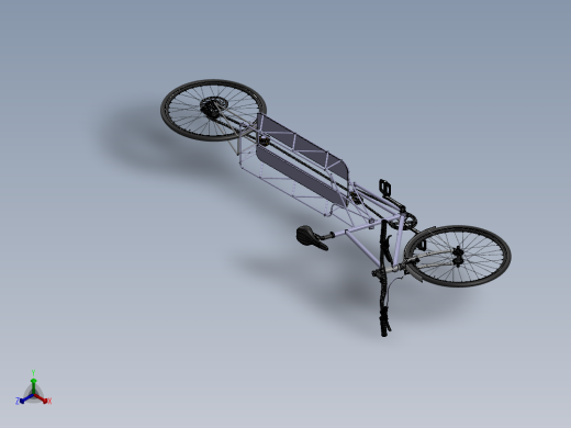 能储量的自行车3D数模图纸 STEP格式正等轴测缩略图