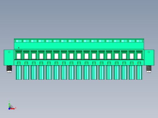 DEGSON 15EDG（公头） 3.5mm 螺钉锁紧，插拔式接线端子 FullPack-15EDGKBM-3.5-17P-14-00AH前视缩略图
