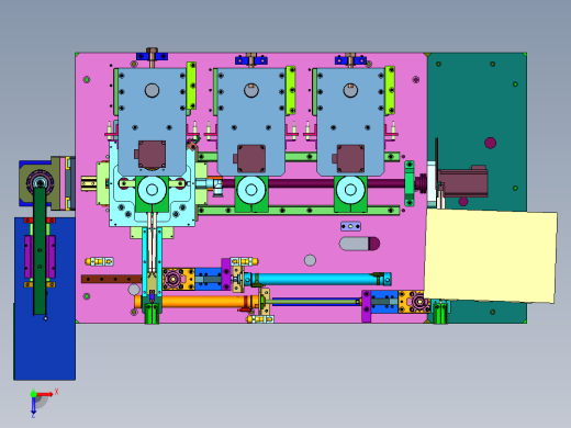 五金螺母自动高速打孔机俯视缩略图